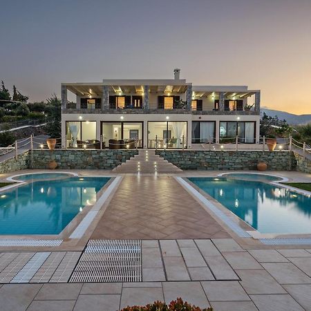 Sea Views At Villa Anemomylos With Heated Pool, Ping Pong And Tennis Agia Pelagia 외부 사진