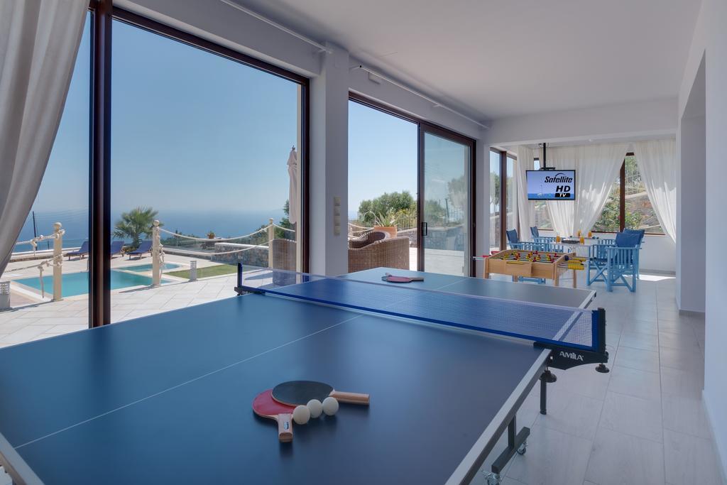 Sea Views At Villa Anemomylos With Heated Pool, Ping Pong And Tennis Agia Pelagia 외부 사진