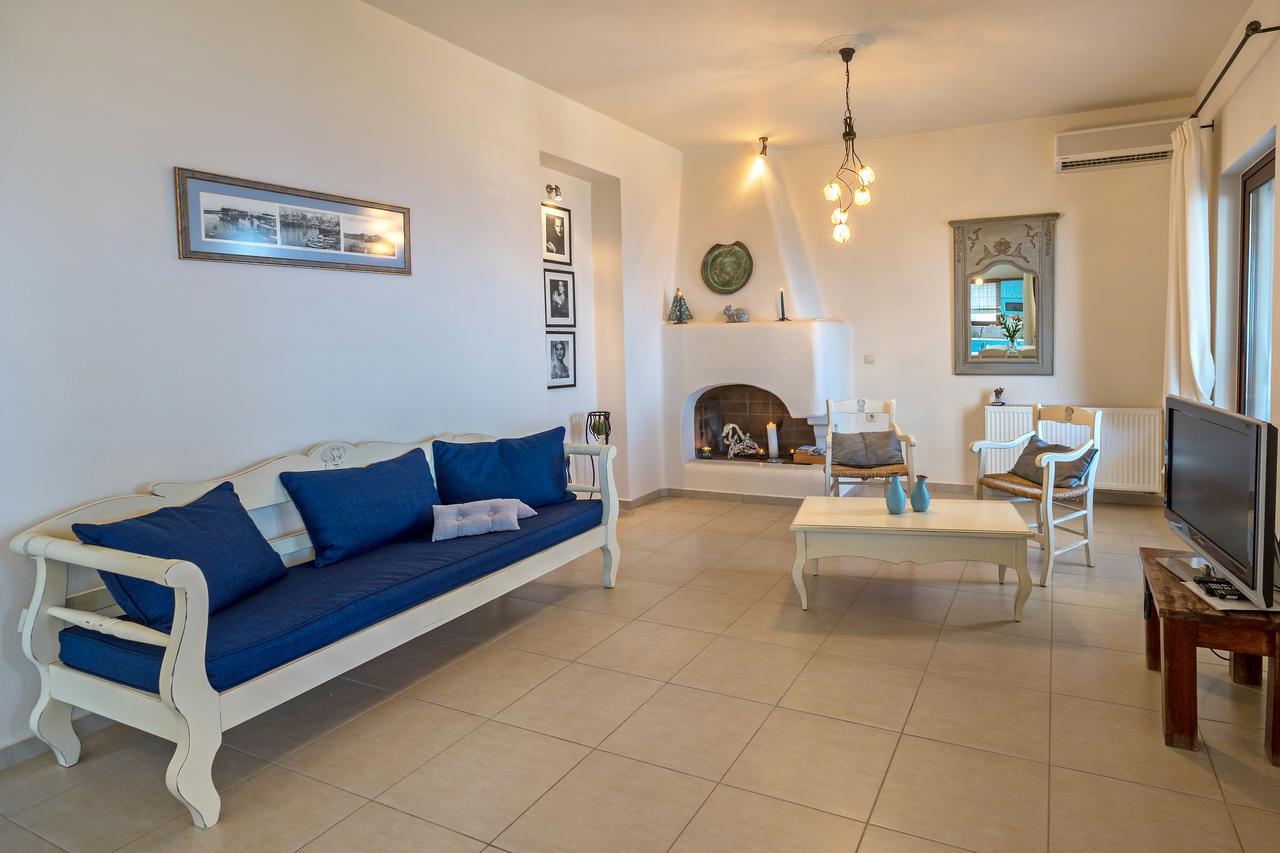 Sea Views At Villa Anemomylos With Heated Pool, Ping Pong And Tennis Agia Pelagia 외부 사진