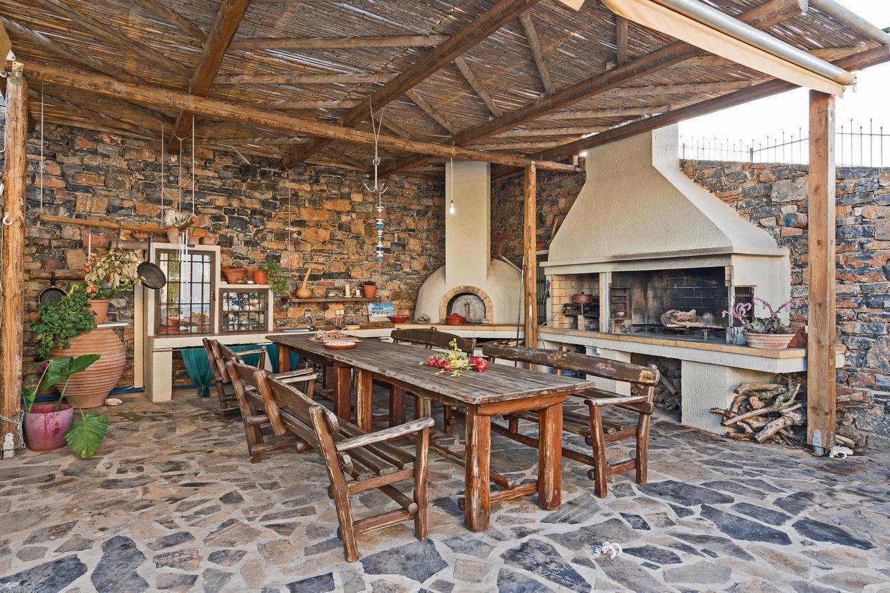 Sea Views At Villa Anemomylos With Heated Pool, Ping Pong And Tennis Agia Pelagia 외부 사진