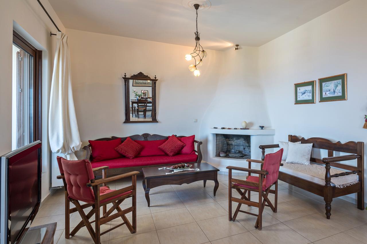 Sea Views At Villa Anemomylos With Heated Pool, Ping Pong And Tennis Agia Pelagia 외부 사진