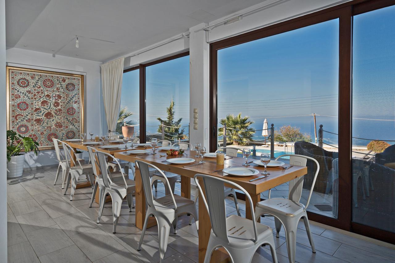 Sea Views At Villa Anemomylos With Heated Pool, Ping Pong And Tennis Agia Pelagia 외부 사진